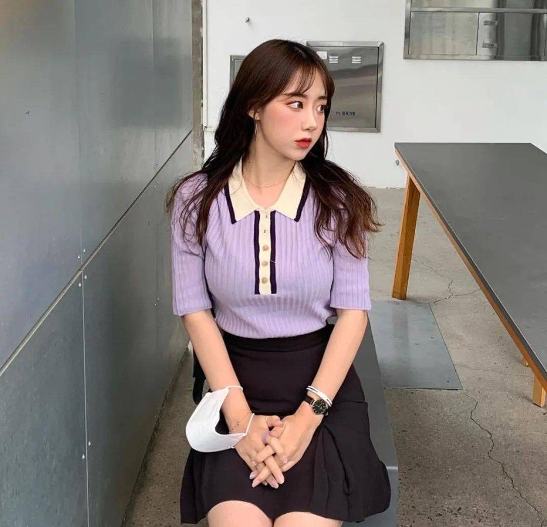 衬衫+半裙，这样穿显瘦显女人气息，上学工作约会一套解决了