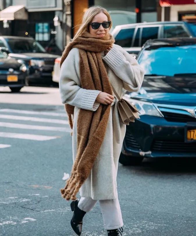 秋冬围巾这样系才好看,秋冬围巾的十种打法