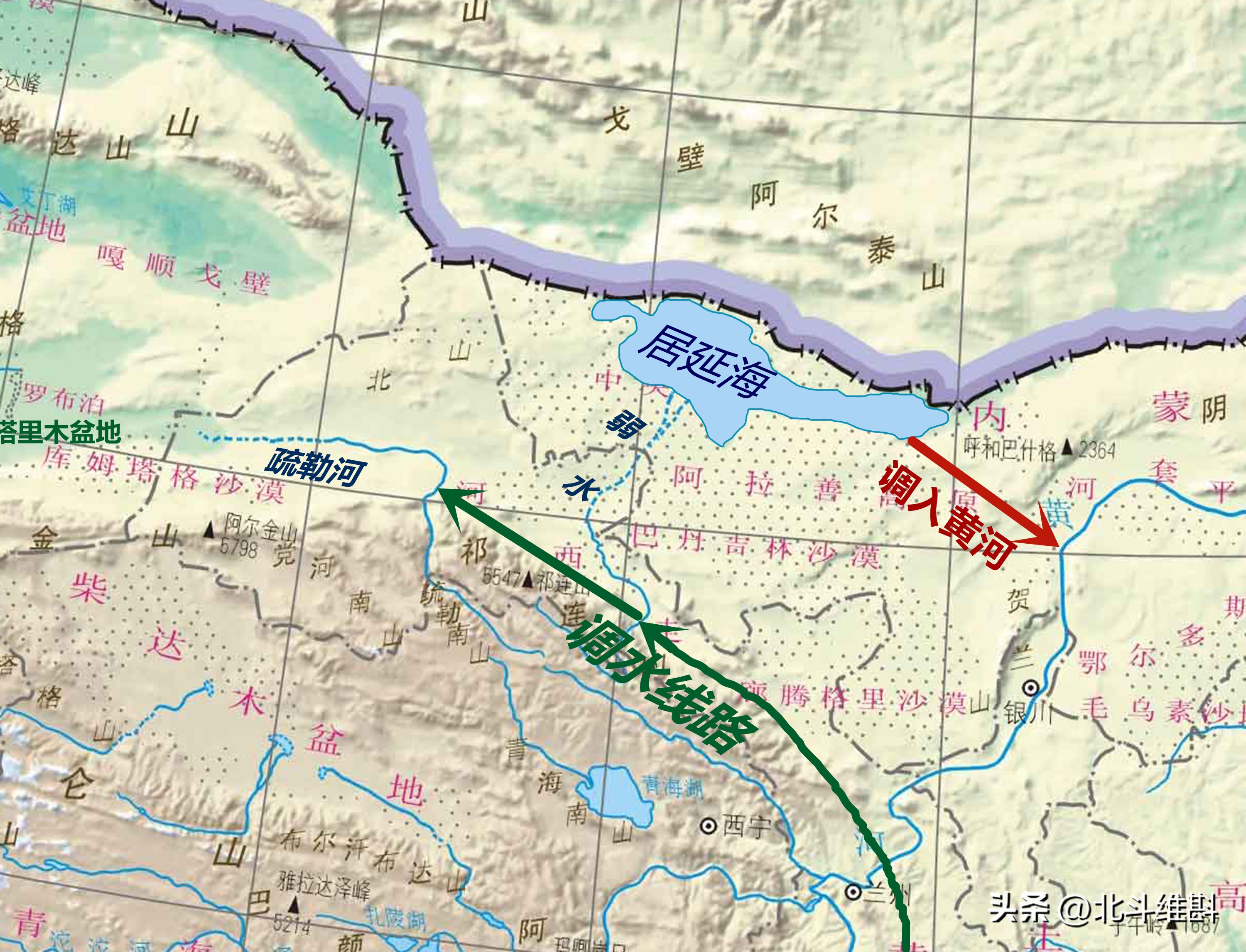 居延海是否可以成为中国的蓄水池？将洪水调往西北，一举两得