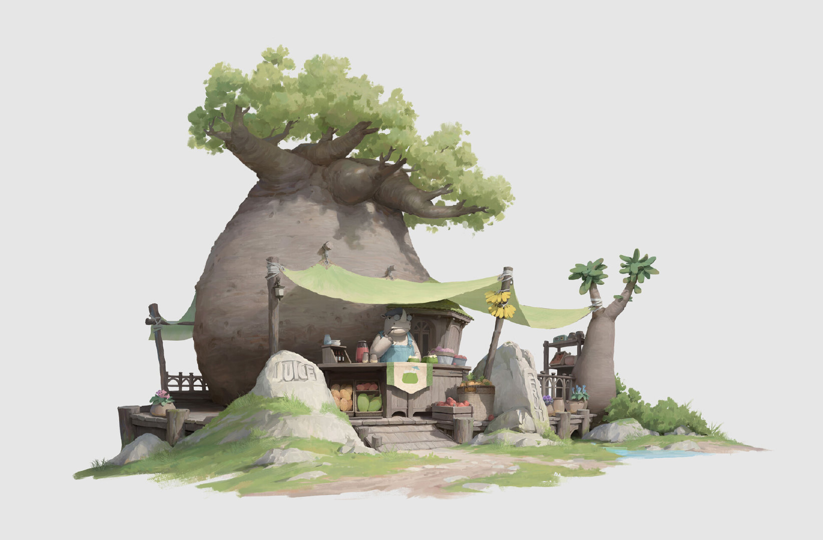 水果和建筑结合的创意图,水果与建筑创意图