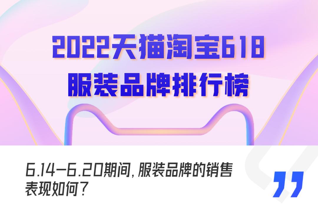 618服装榜,2019年天猫女装类目销售额前十
