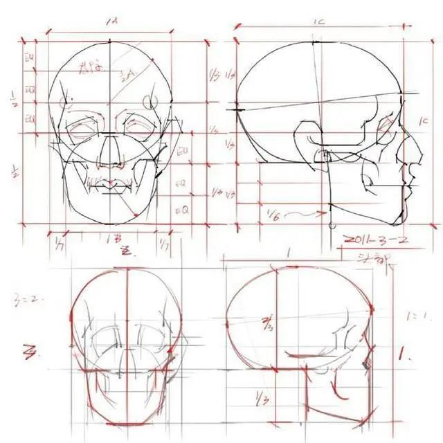 怎么画漫画人物的侧脸轮廓,零基础学画漫画人物侧脸