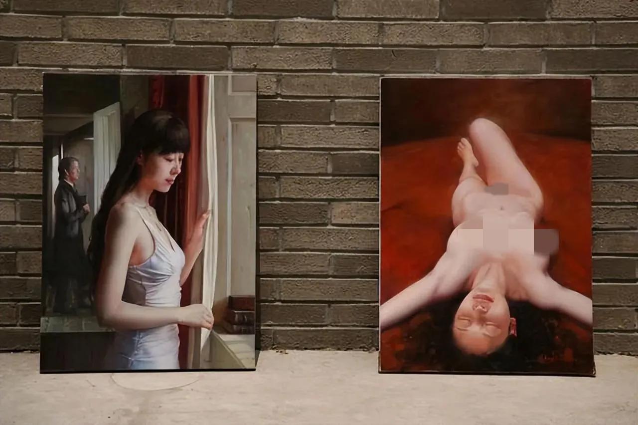 孔慧油画价格,孔慧人物油画作品