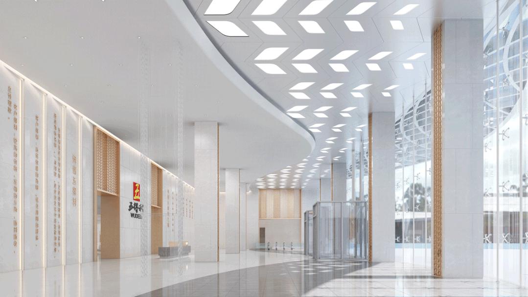 秦淮专业办公空间装饰设计案例,五华区写字楼装修设计案例