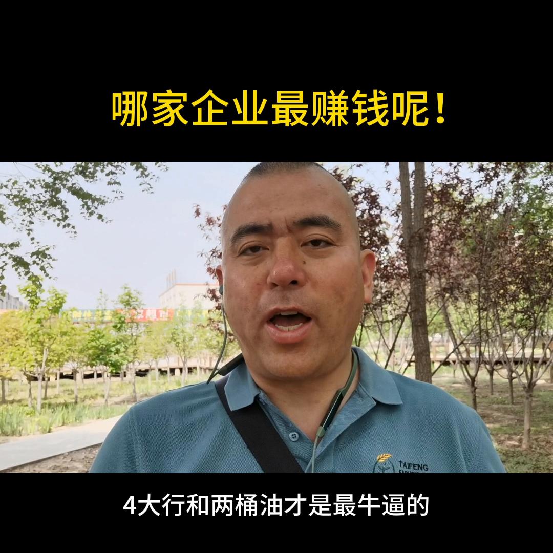 问个问题，哪家企业最厉害，最赚钱呢？#开悟人生