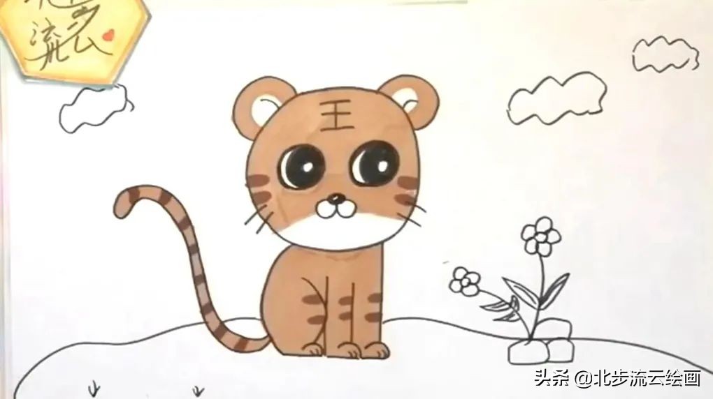 老虎简笔画怎么画简单又好看,老虎的眼睛怎么画简笔画