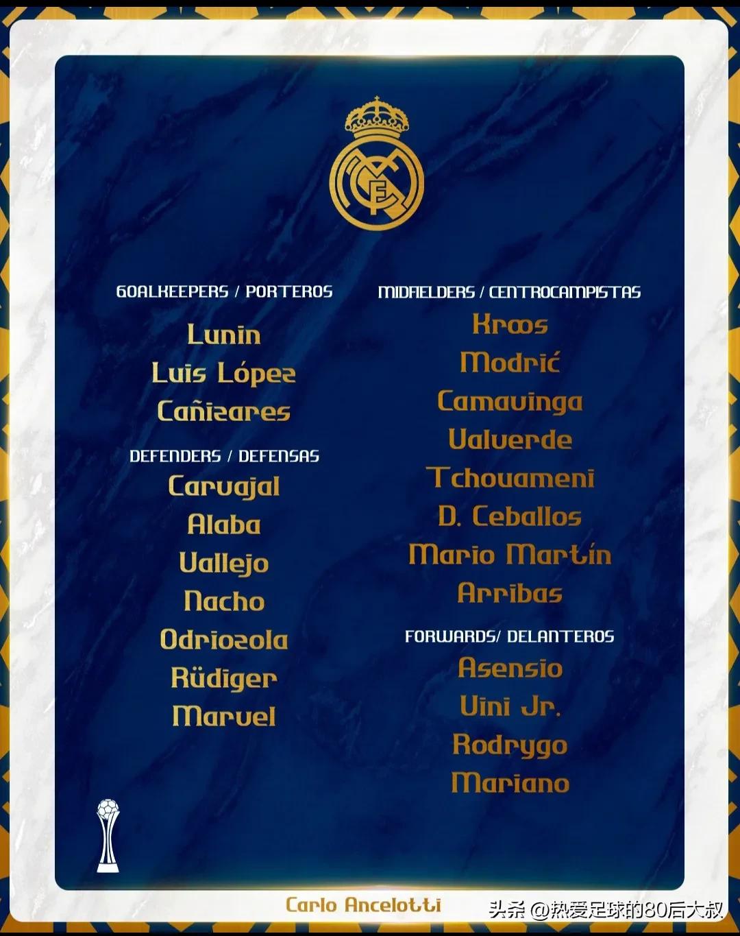 皇马在欧冠决赛4-1击败马德里竞技,世俱杯半决赛对阵开罗国民vs皇马