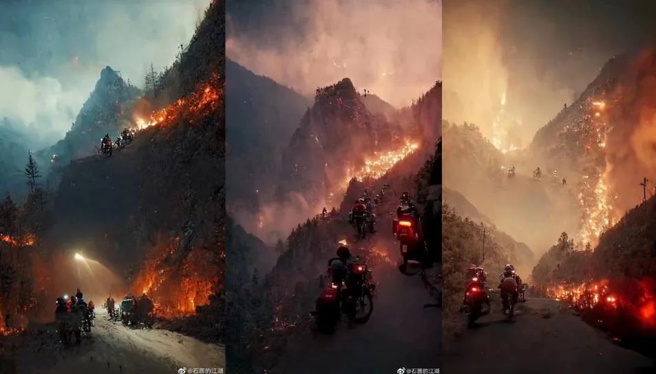 重庆山火烈火00后骑士走红,重庆“烈火骑士”走红