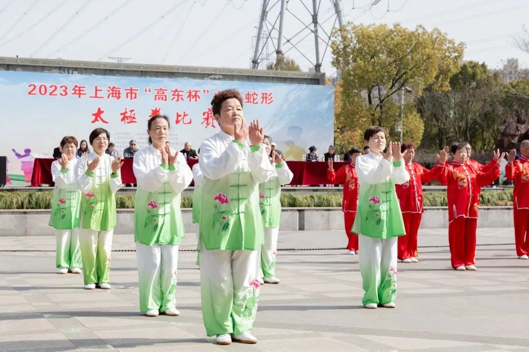 2023年“高东杯”龙身蛇形太极拳比赛在高东公园圆满举行