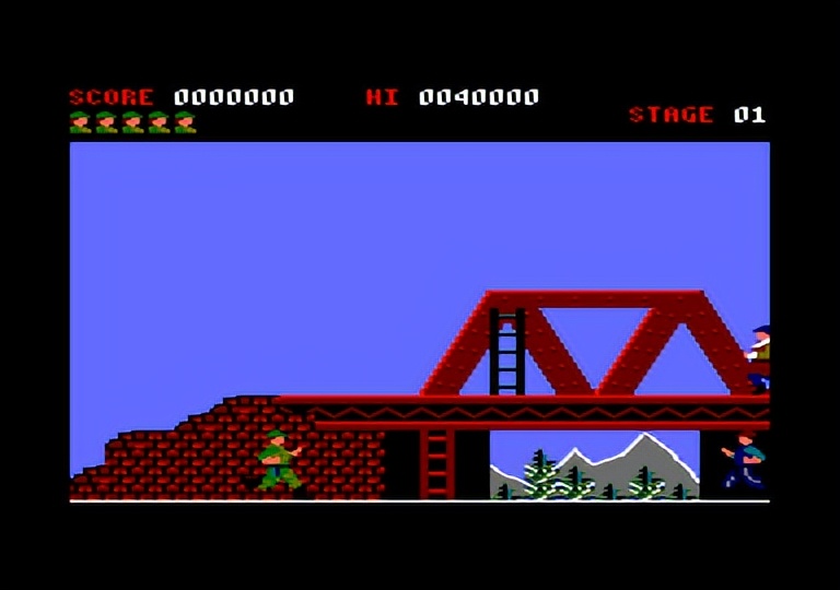 fc经典游戏通关绿色兵团速通,fc十大最难游戏关卡