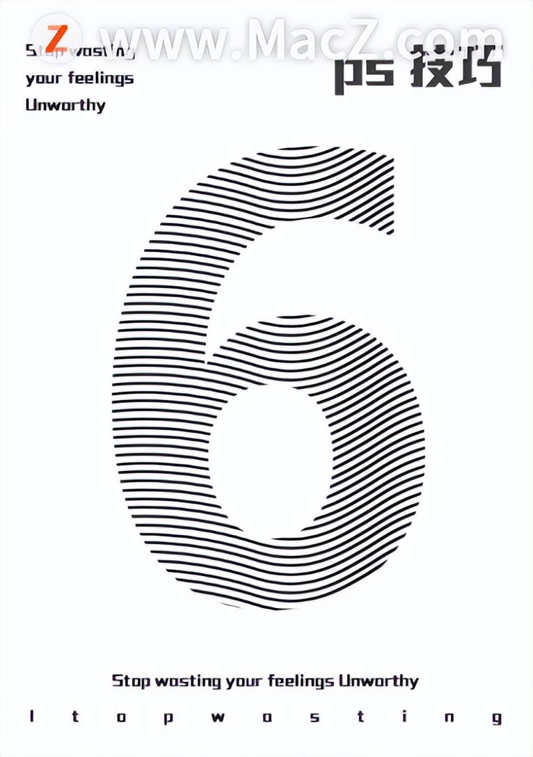 ps如何制作线条纹理海报,ps新手快速入门做数字海报