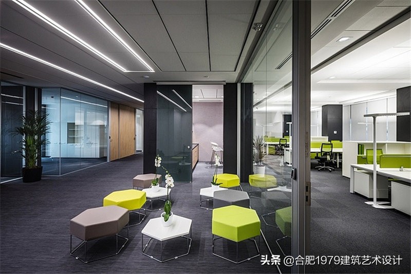 合肥现代办公室设计公司,合肥互联网办公室装修设计方案