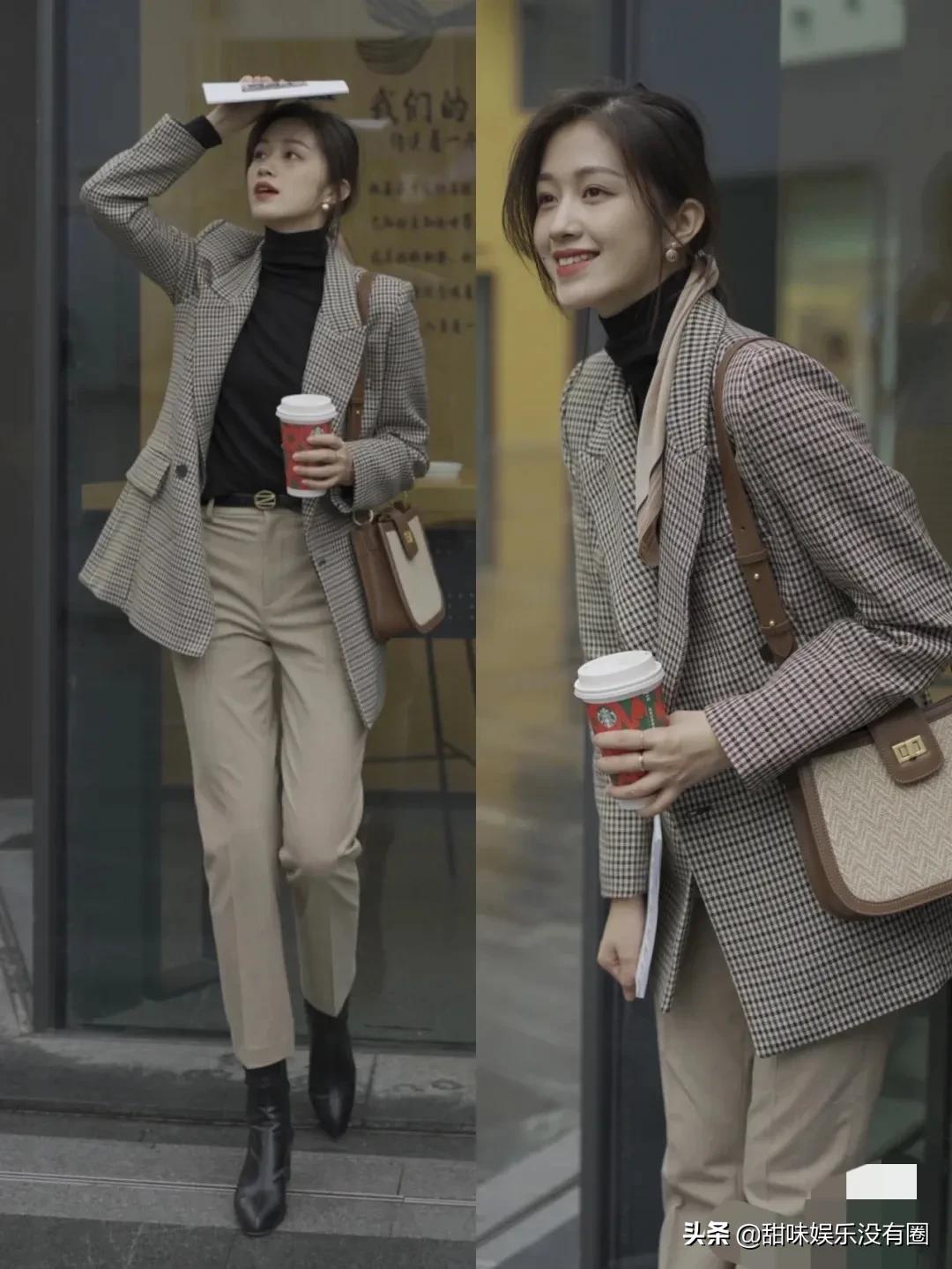 驼黄色羊绒大衣配什么颜色显高级,女士高级新款羊绒大衣