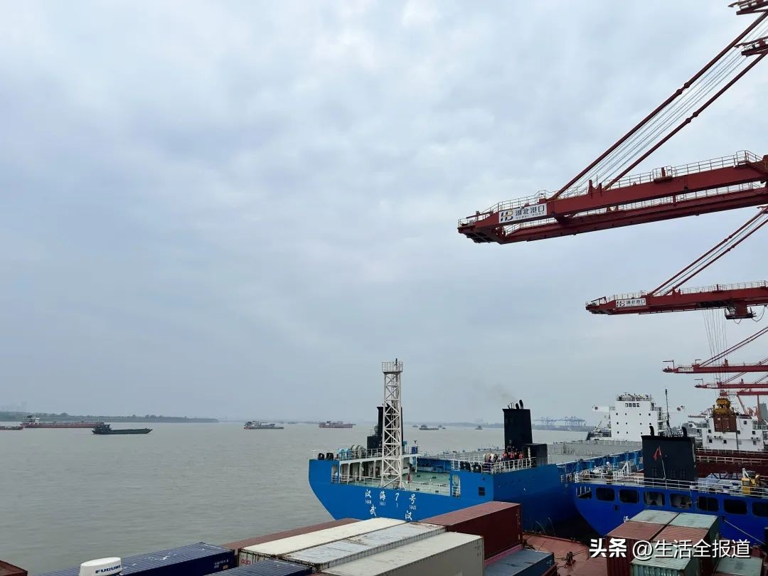 武汉阳逻港奇迹：小渔村成长江中上游第一港，内陆有了国际大港