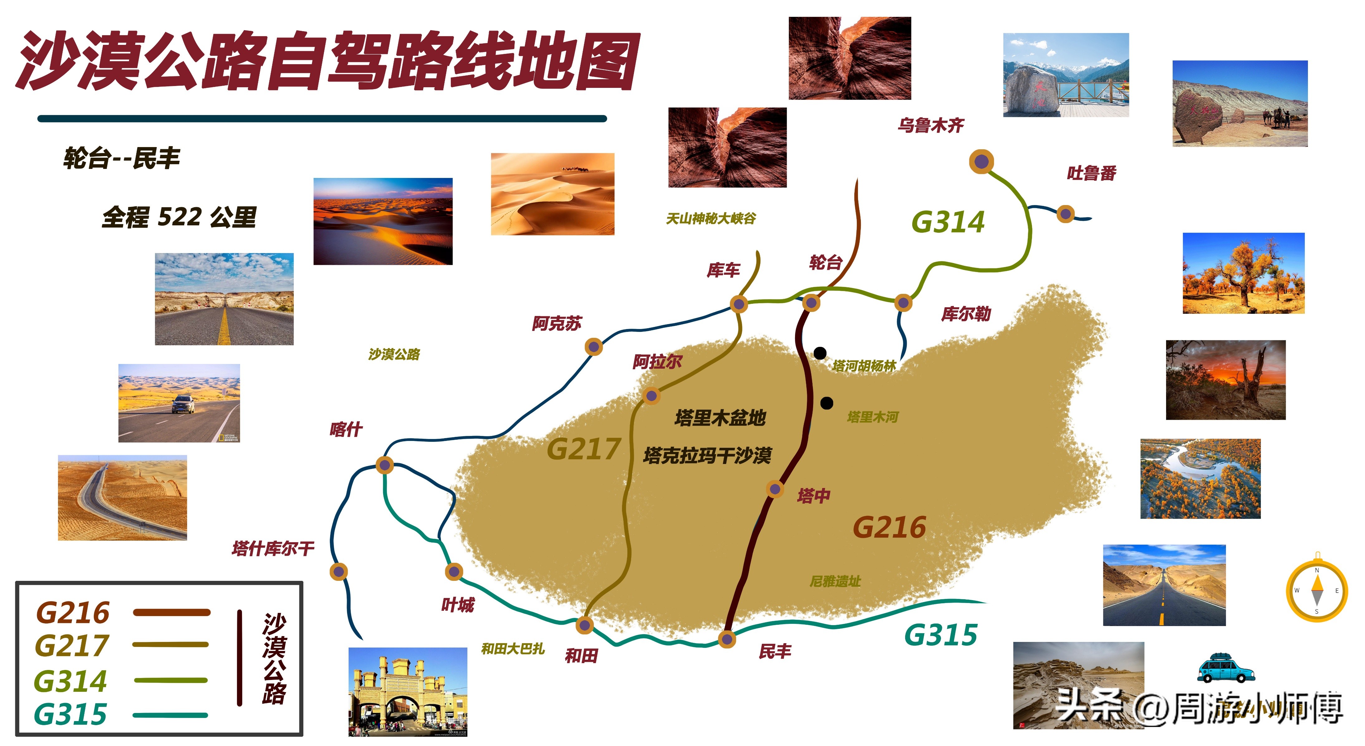 精华路线,2022最详细的自驾全国游专用地图