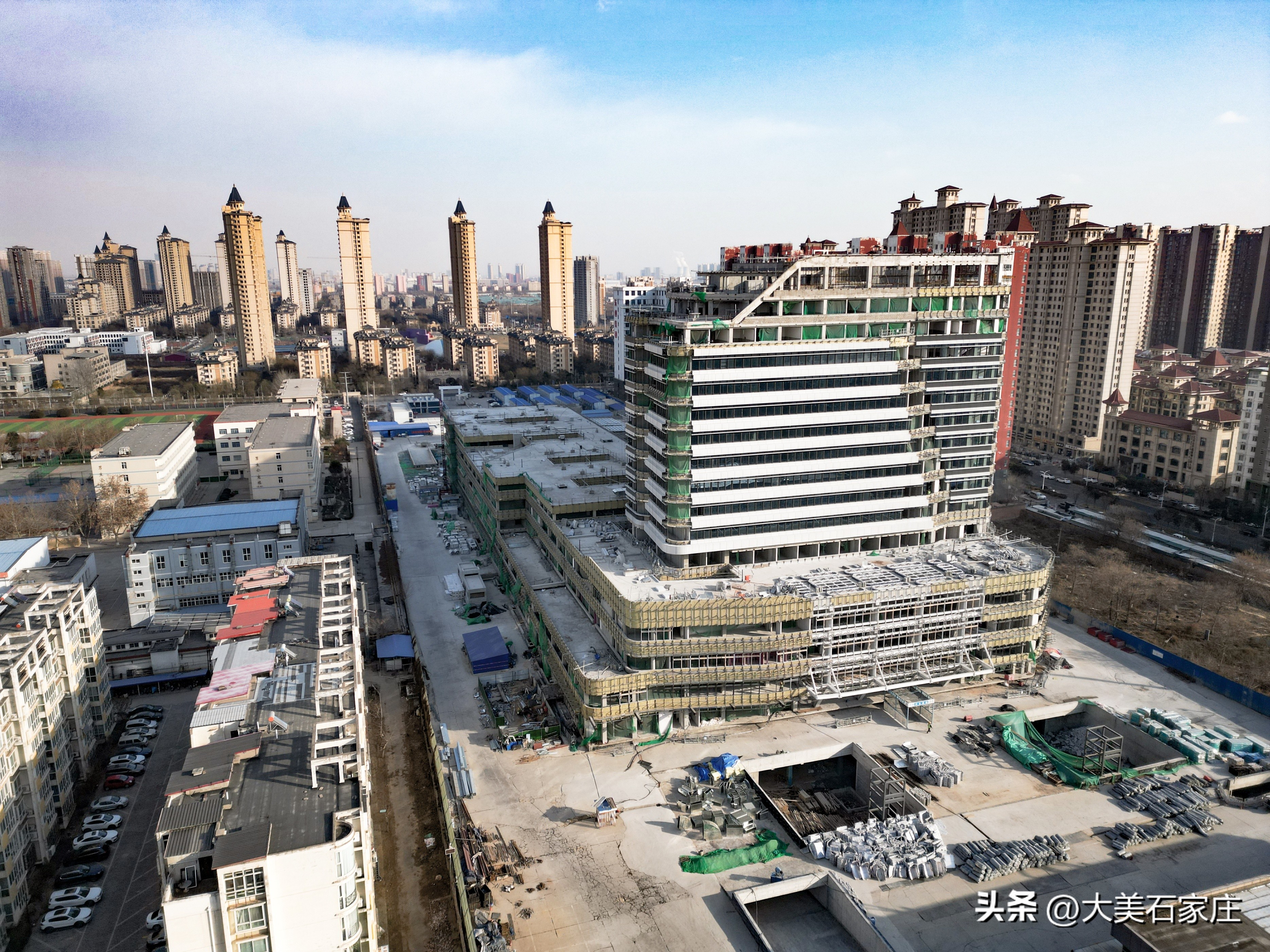 河北医科大学第四医院东院医疗综合楼项目航拍