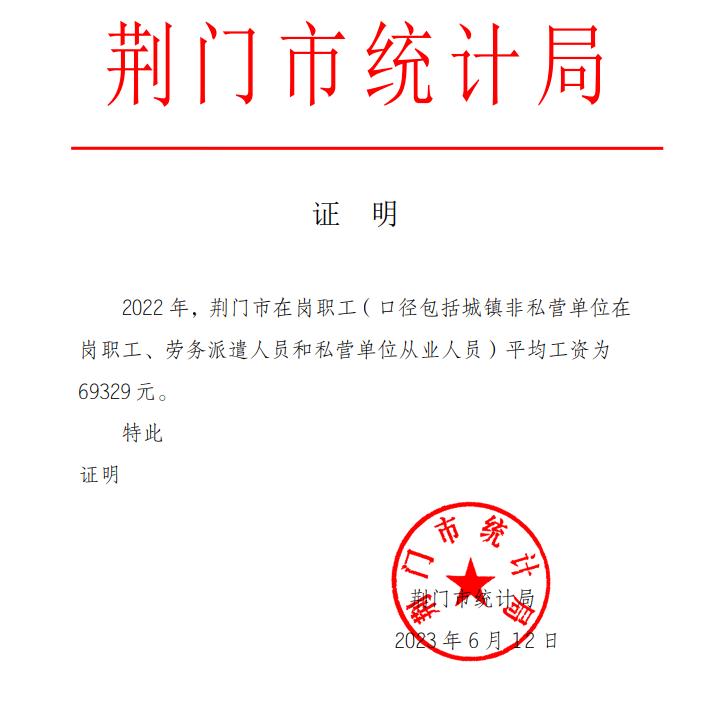 湖北荆州人均工资,湖北荆州平均工资