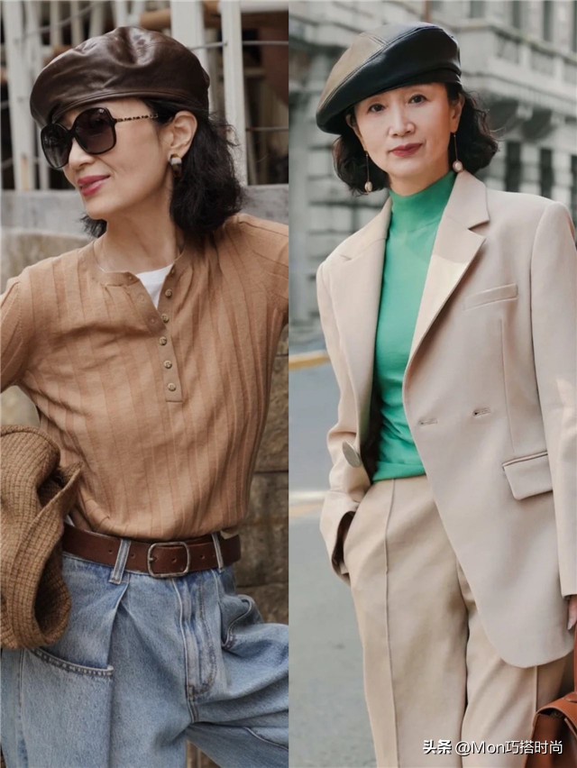 适合中年女性的时尚帽子,遮肉显脸小帽子