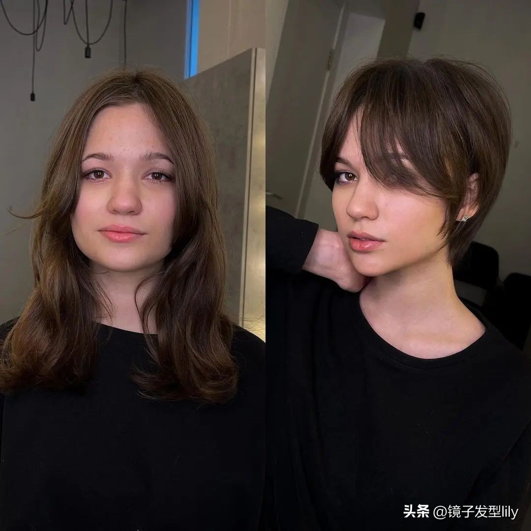 剪女发超短发教程,女发怎么剪的通透有美感
