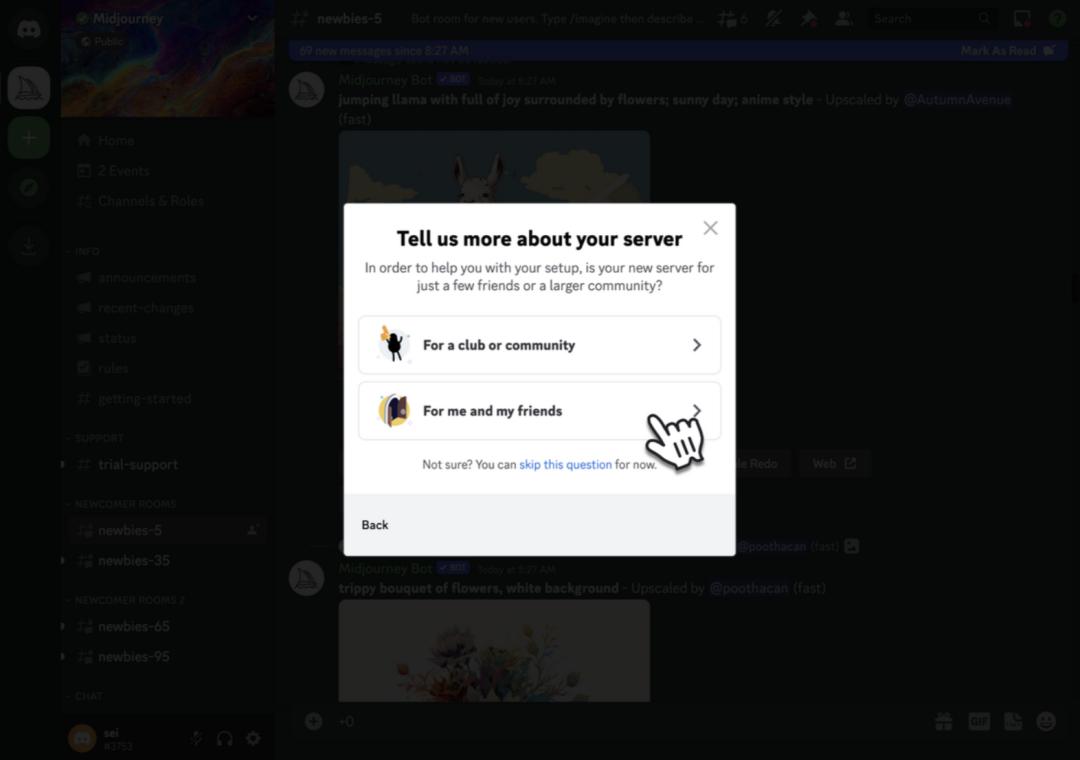 midjourney添加的服务器在哪里,midjourney建服务器教程