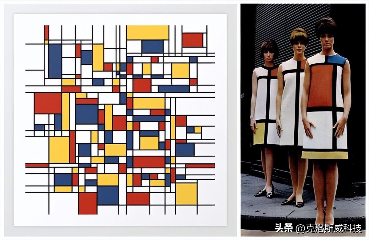 红黄蓝蒙德里安色彩,蒙德里安红黄蓝色彩搭配