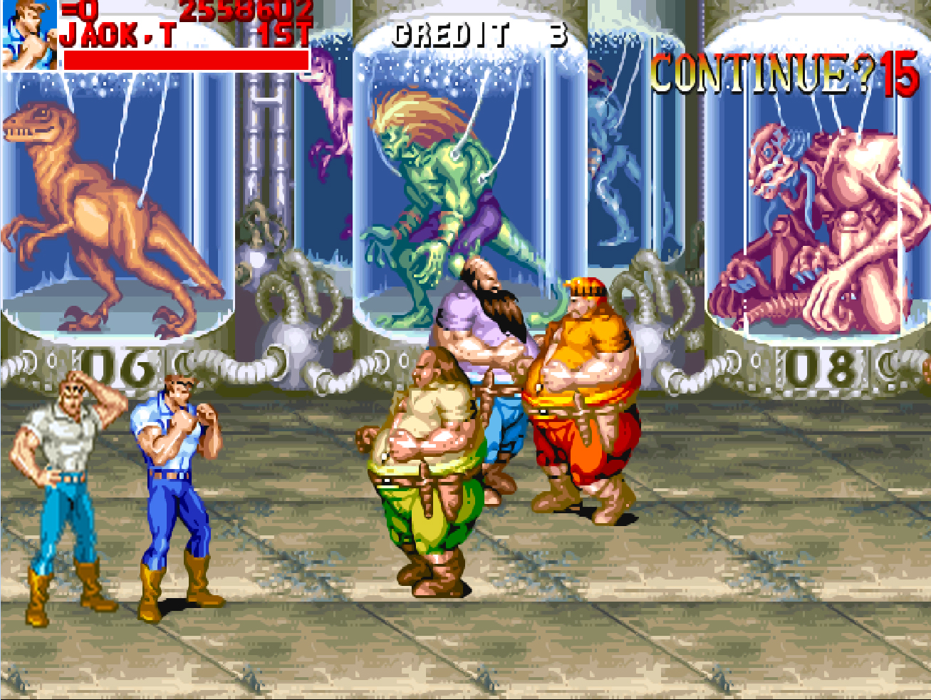 经典街机恐龙快打天王版无限子弹,恐龙快打十大经典街机