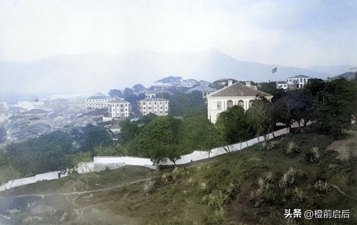 超清彩修复！1911年的福建福州，新娘头上扣竹篓，竟然还有弃婴塔