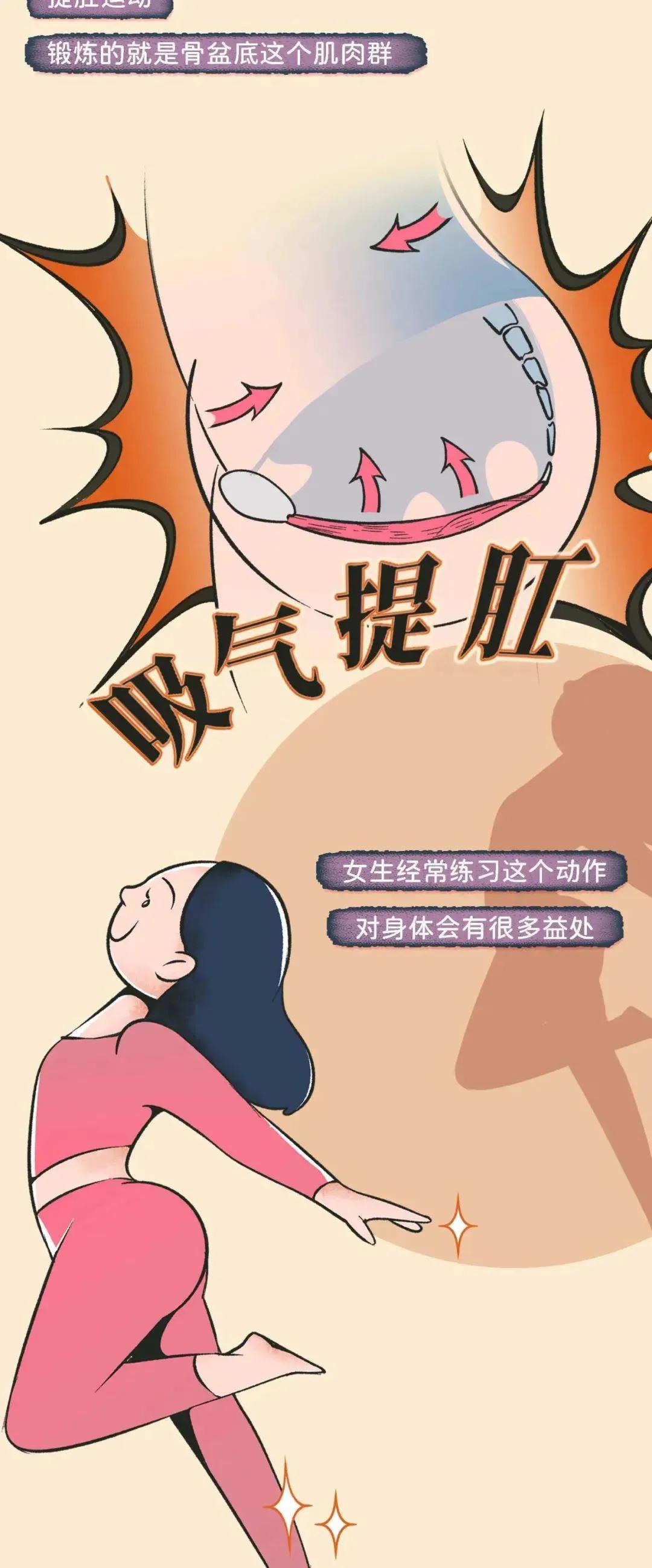 经常提肛的女生到底有多强？中年少女的福利！（漫画）