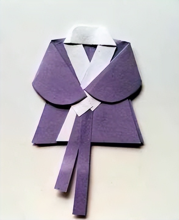 可爱简单的汉服折纸,用纸折出来的汉服也可以这么好看