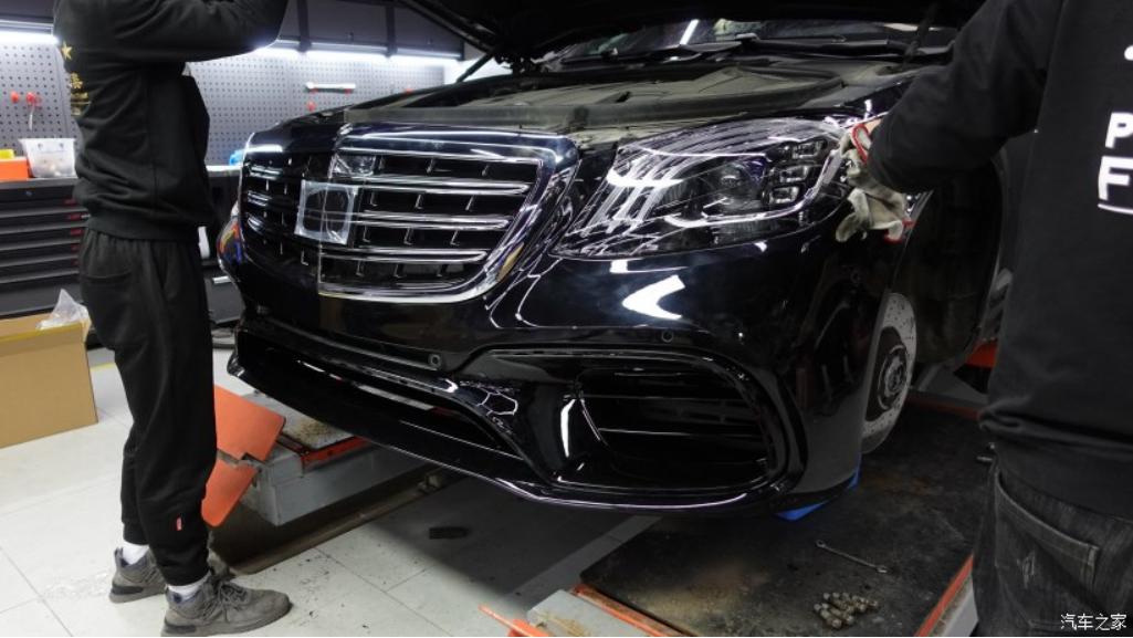 奔驰amggt63s升级先行版包围,奔驰amgc63改装外观