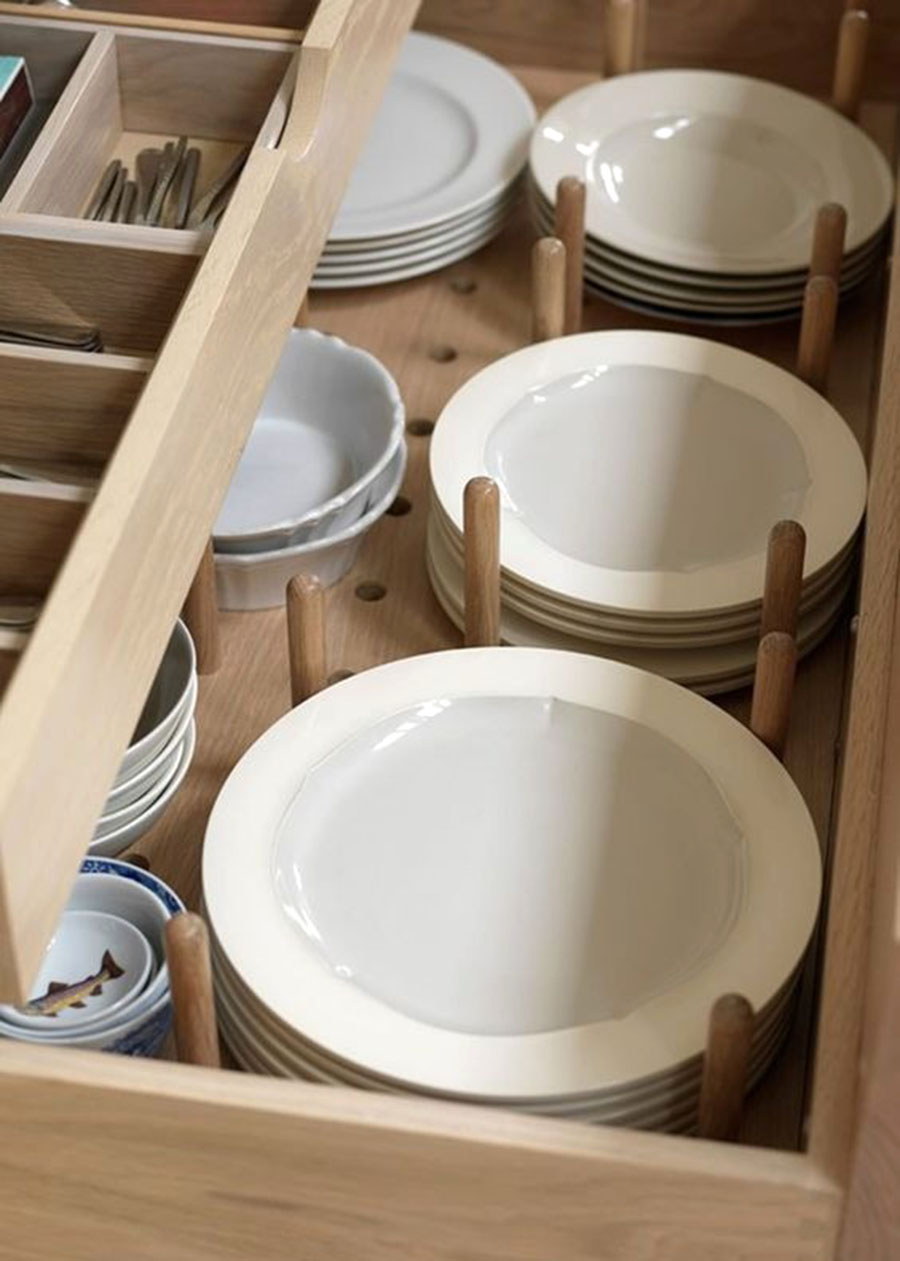 碗碟收纳技巧,碗碟餐具收纳自制
