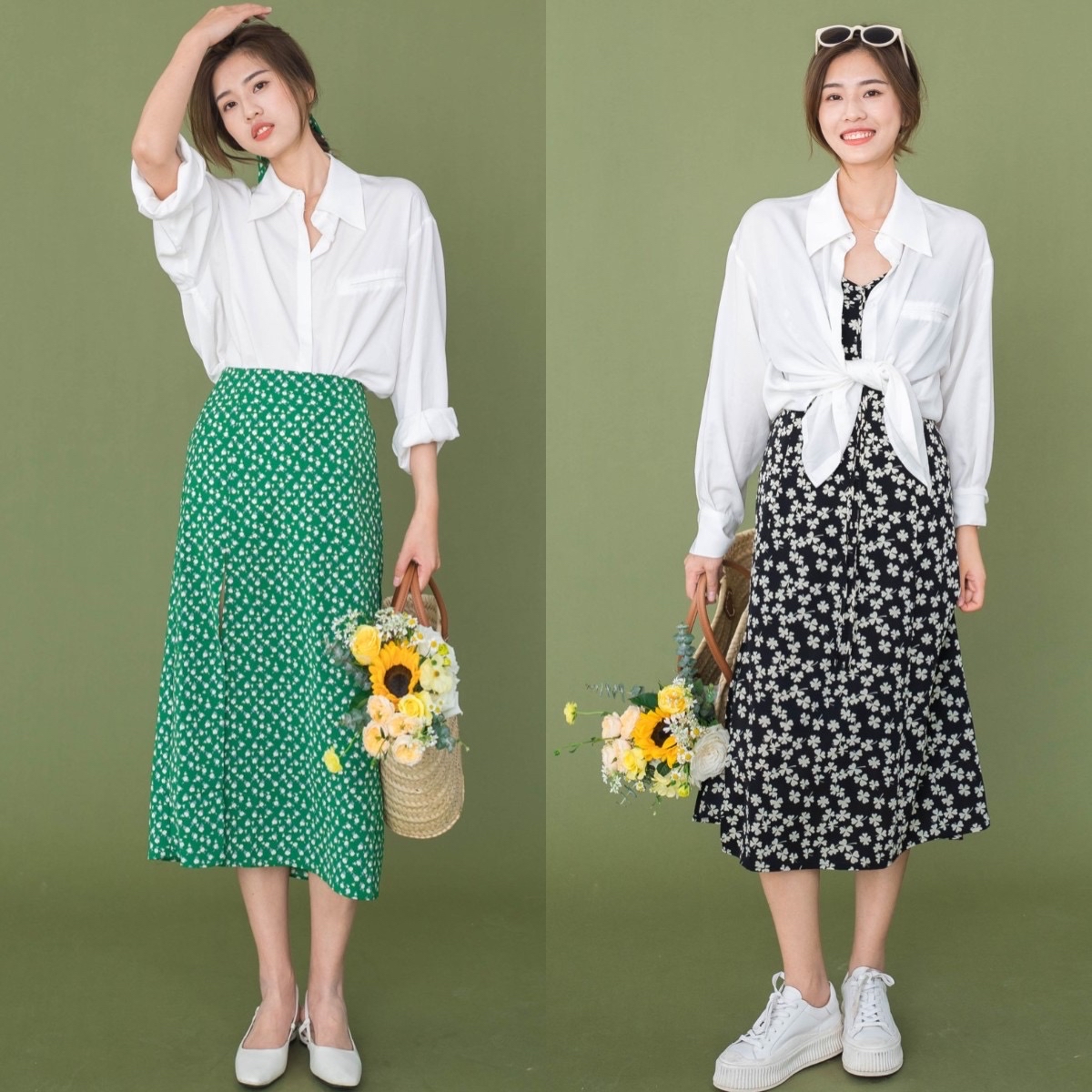 中袖春裙精致洋气又减龄,今年最流行什么样的春季套裙