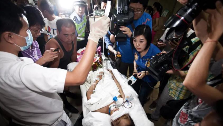 十三岁男孩被灌入高压气后续,男子被高压枪充气后续