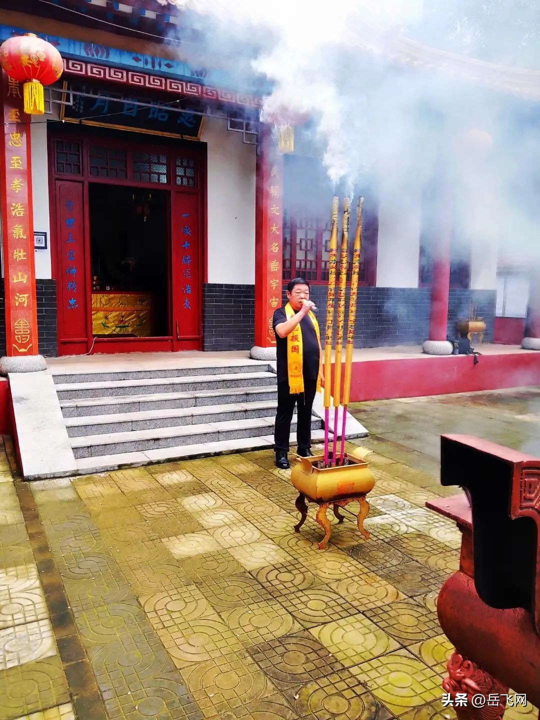 青岛市岳研会赴高密精忠庙拜谒参访开展两地岳飞文化交流