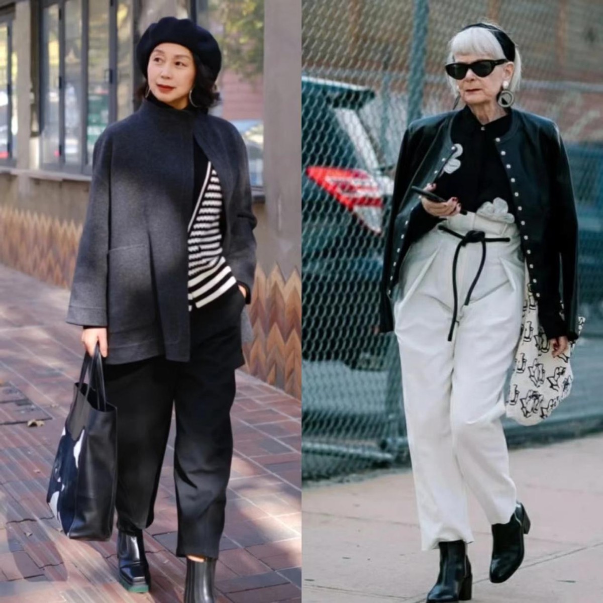 冬季长筒靴穿搭长羽绒服,冬季过膝长筒靴保暖穿搭