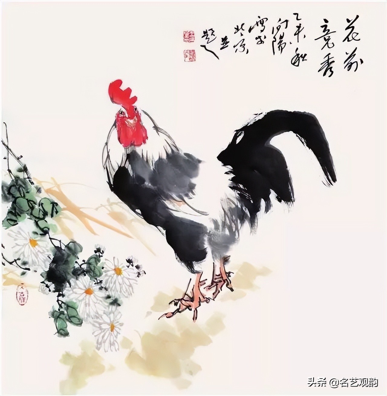 十二生肖鸡画法步骤,鸡的画法简笔画步骤