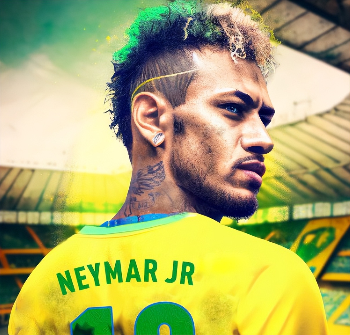 内马尔假动作骗过门将,韩国门将挑衅内马尔