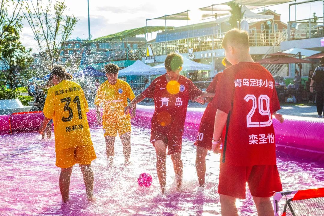 竞放势能水上足球友谊赛激情开赛