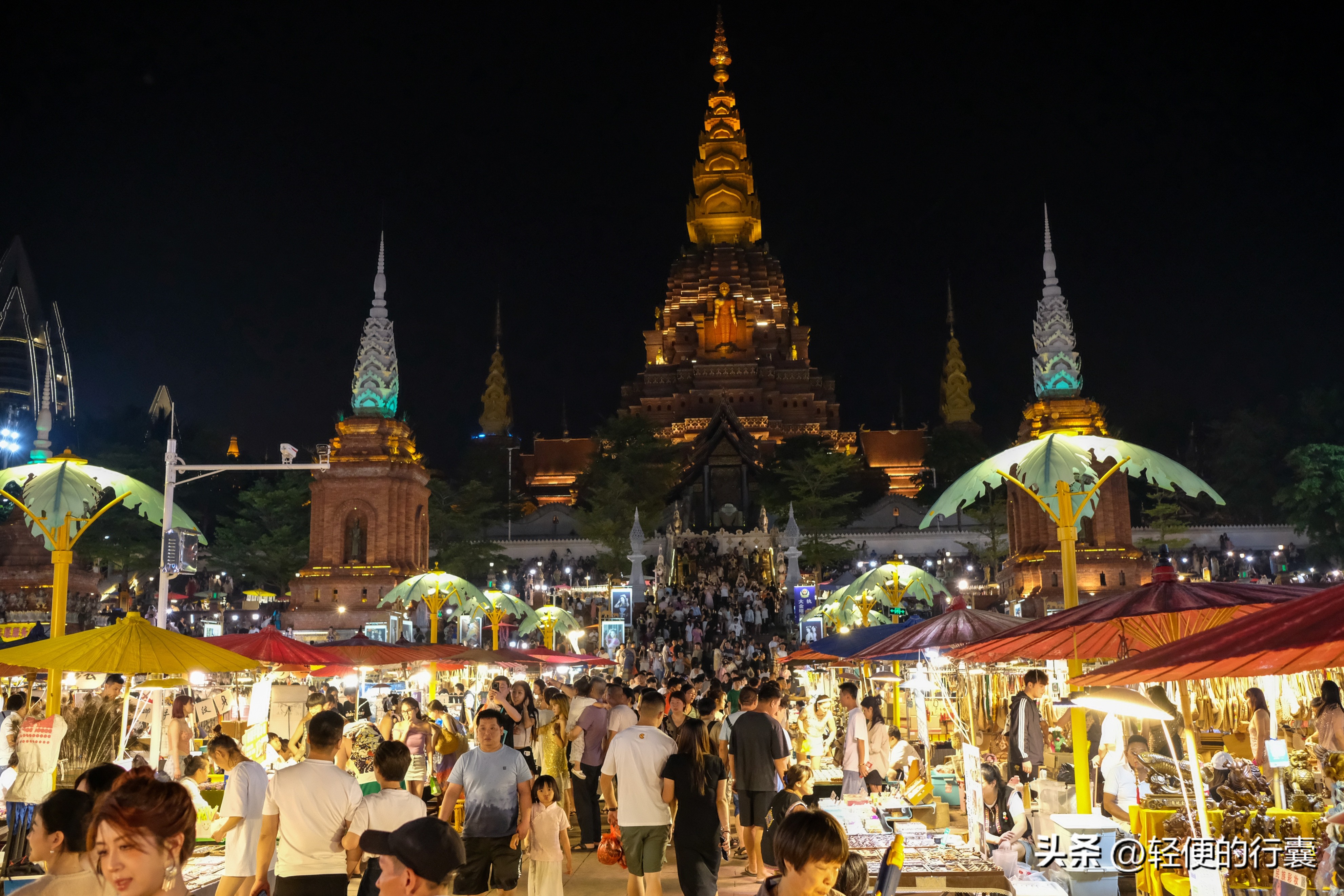 西双版纳告庄夜景推荐,西双版纳告庄夜景攻略