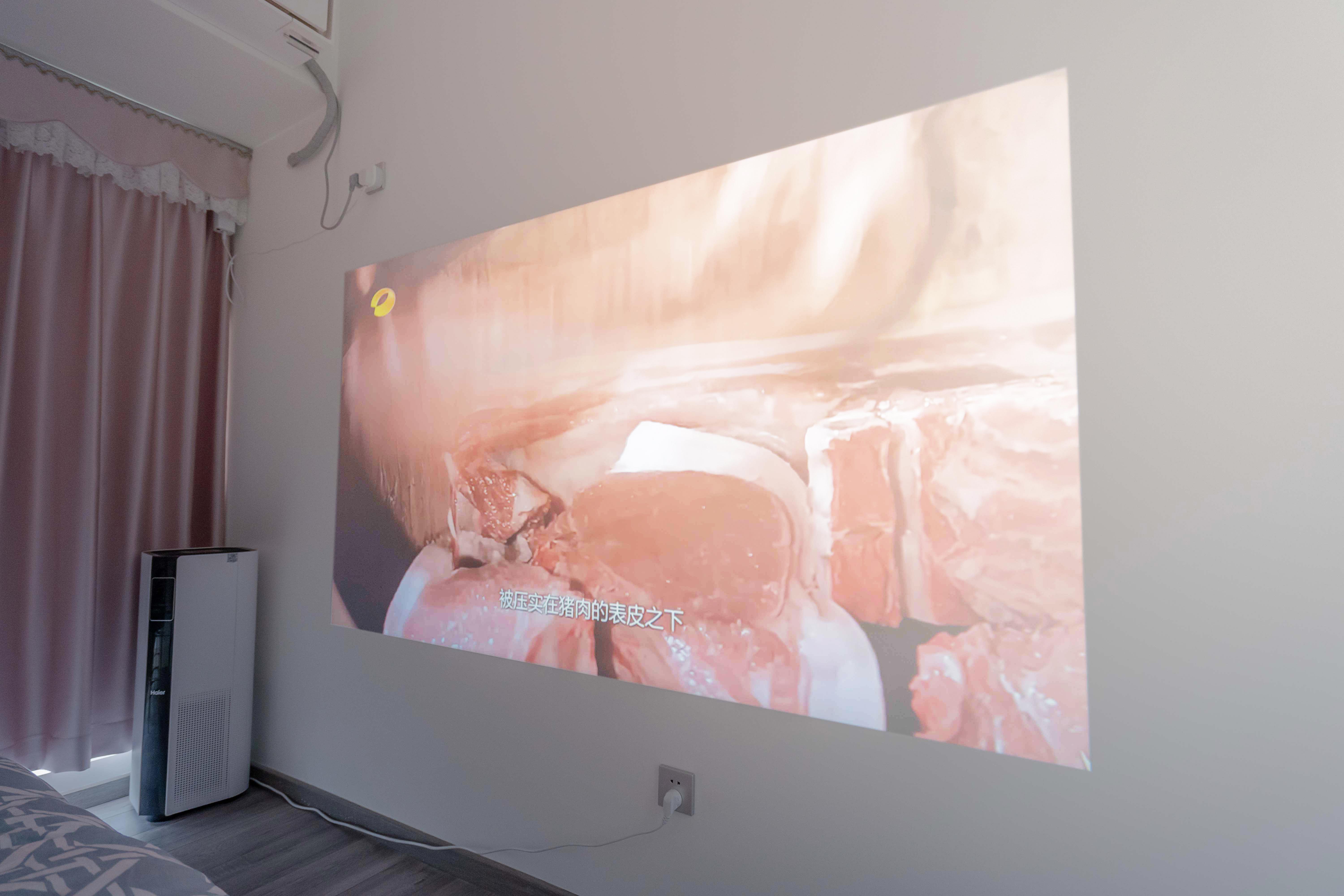 泰捷weboxt1投影200寸效果,泰捷weboxt1s投影仪