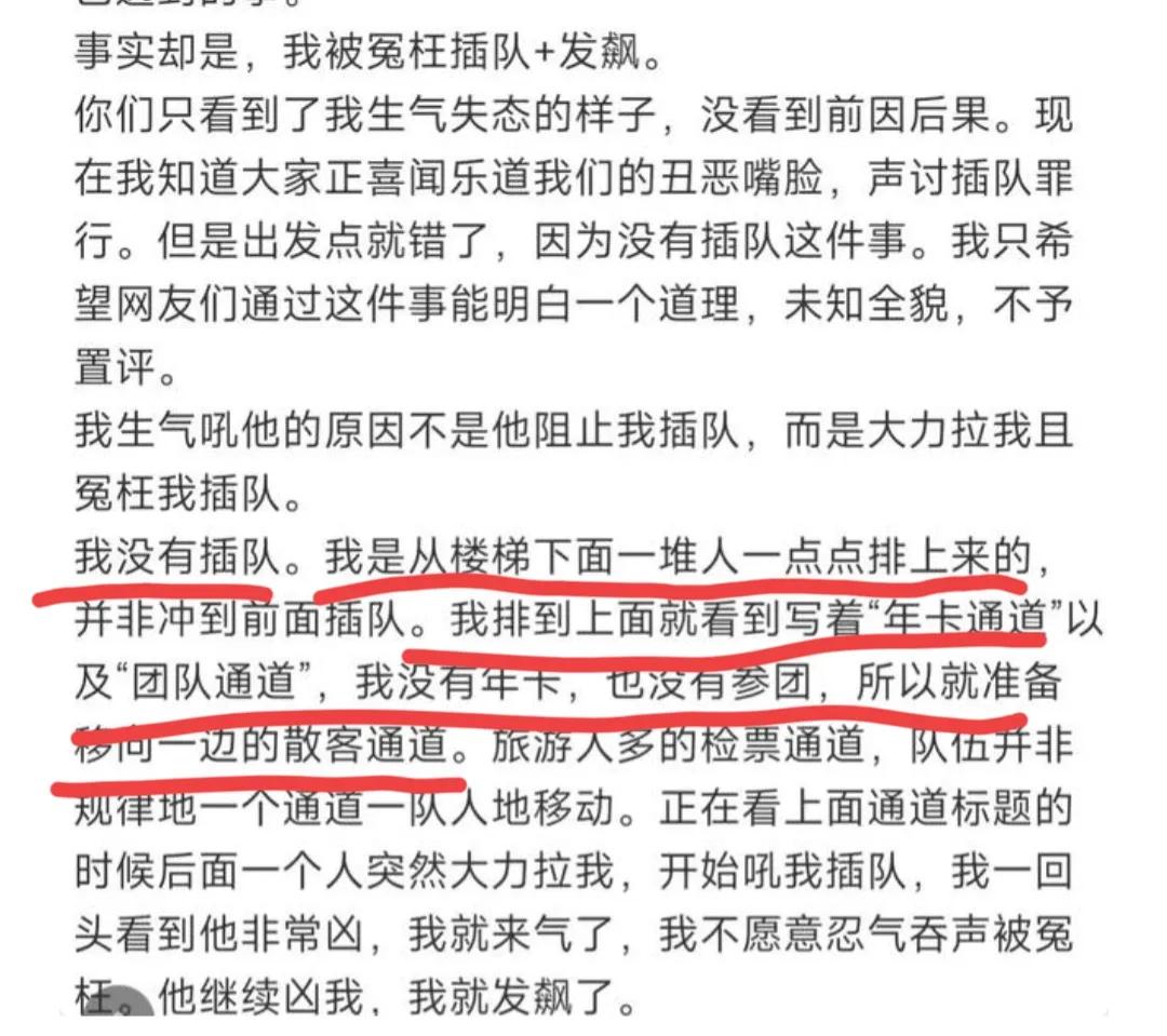 浙江插队母女发声回应,插队母女本人回应