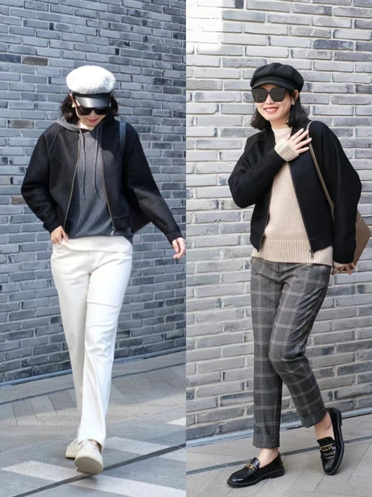 老年人60-70岁洋气帽子春秋款,冬季适合四十岁穿的减龄洋气套装