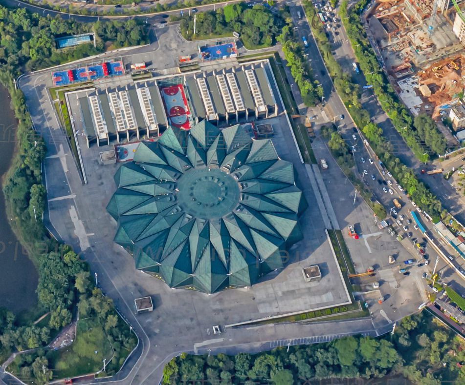 深圳大运中心体育场实景,深圳大运中心体育馆各区域的视角