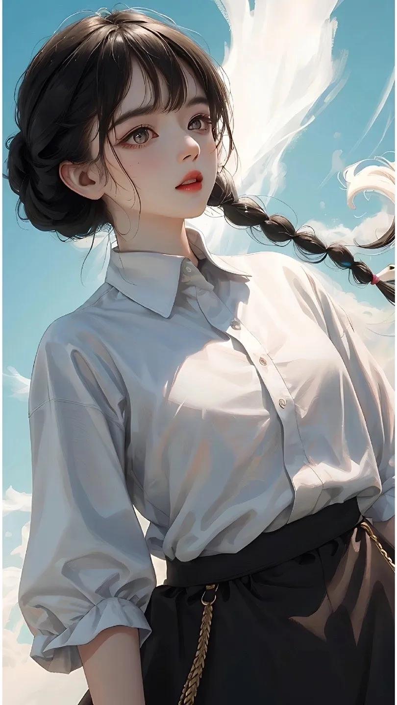 夏天穿搭小姐姐图片,小清新气质的小姐姐写真图片