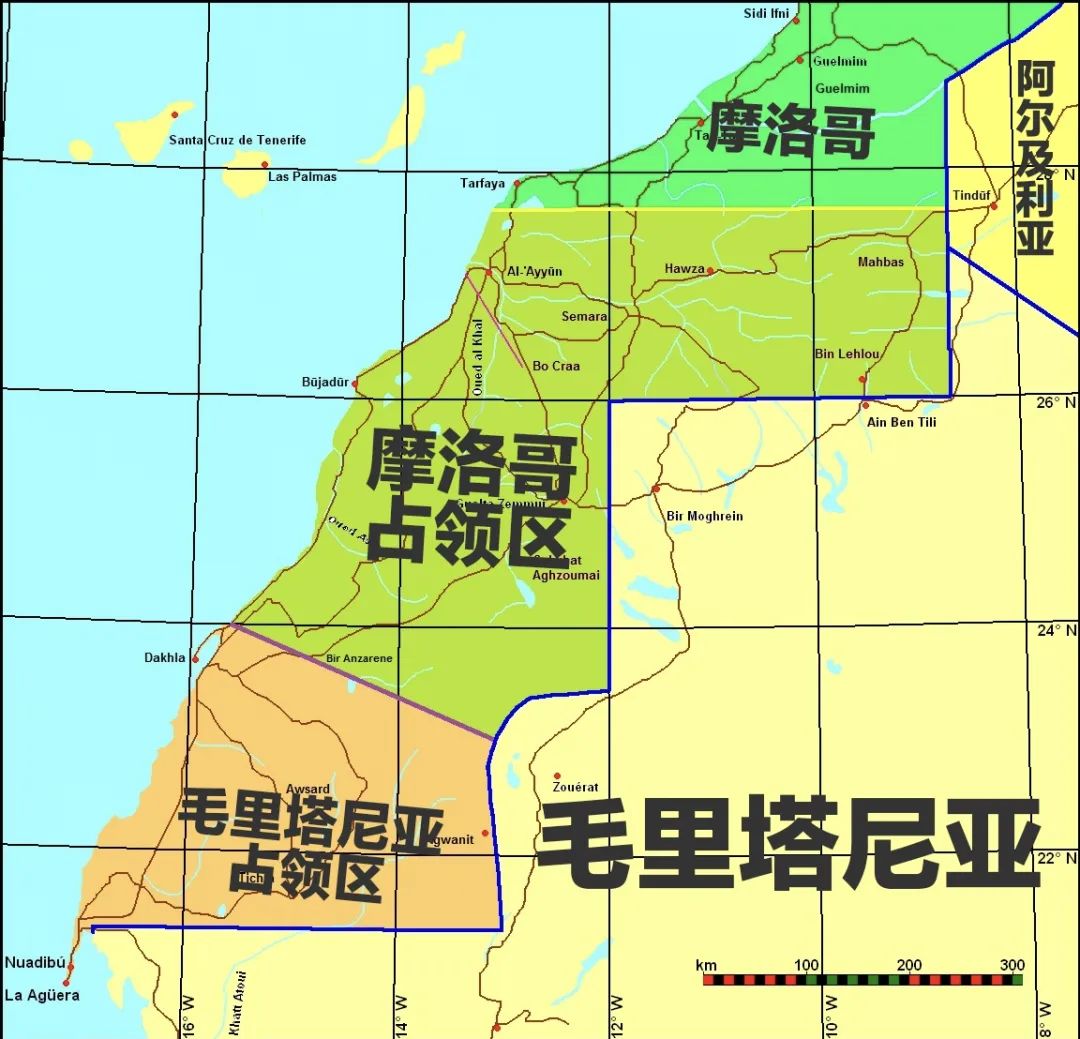 摩洛哥阿尔及利亚争议边界,阿尔及利亚与摩洛哥边境