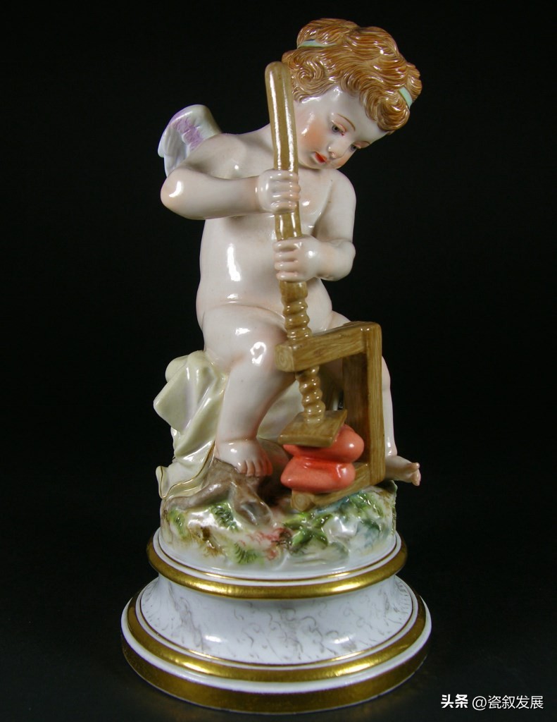 欧洲瓷器之祖-梅森Meissen制瓷厂-爱神丘比特“爱”主题瓷塑（1）