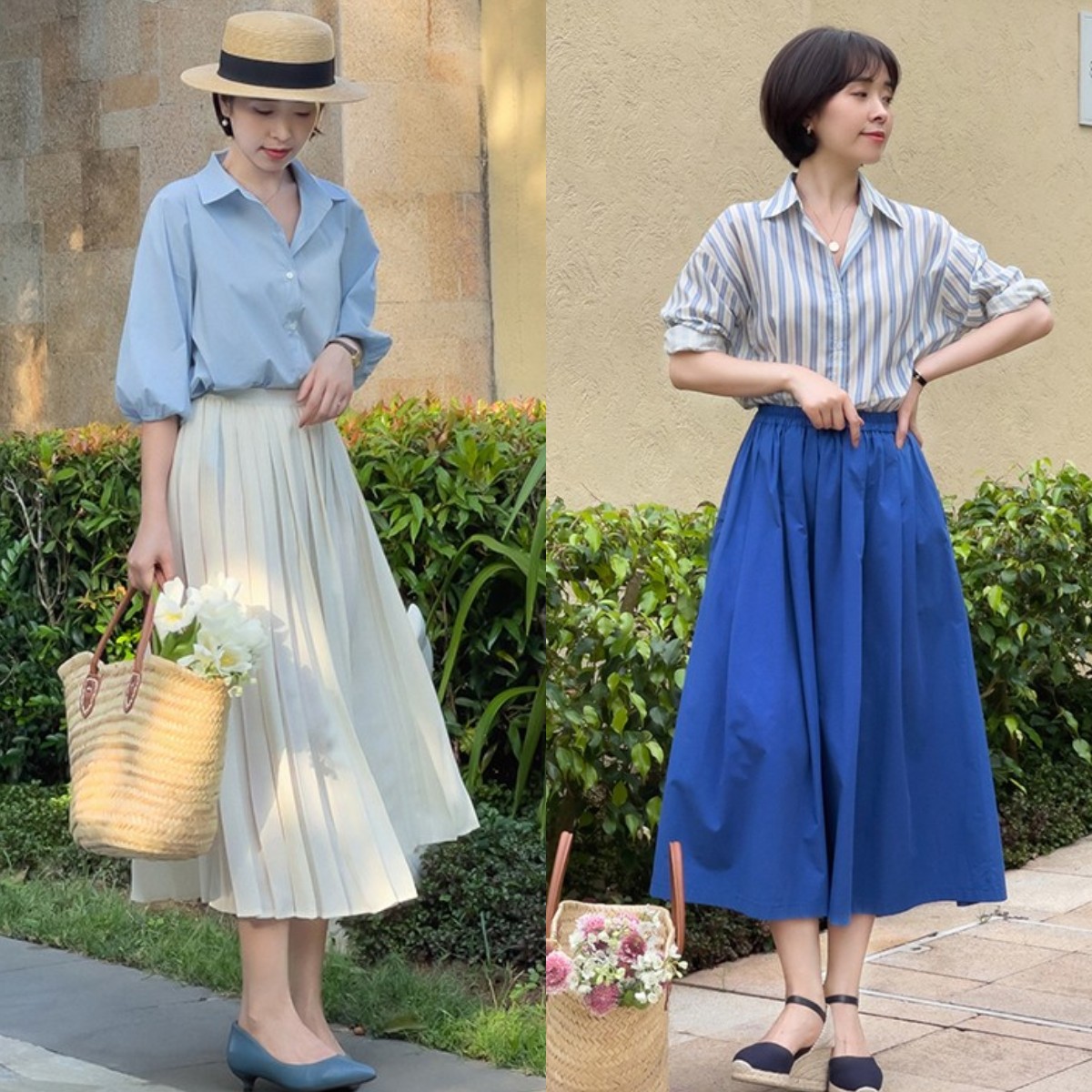 奶奶鞋搭配短款a字裙,奶奶鞋搭配什么裤子好看