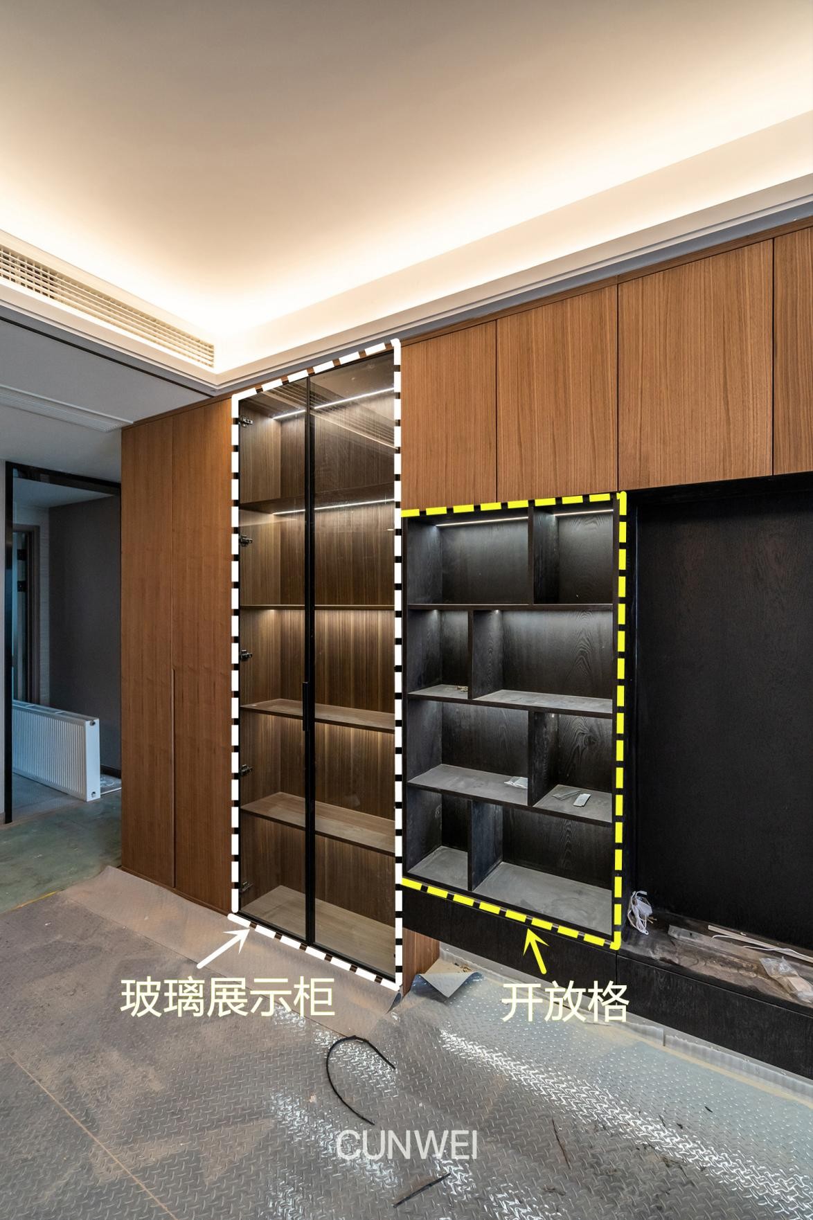 满墙电视柜用什么颜色显得不压抑,满墙电视柜为何难看又压抑