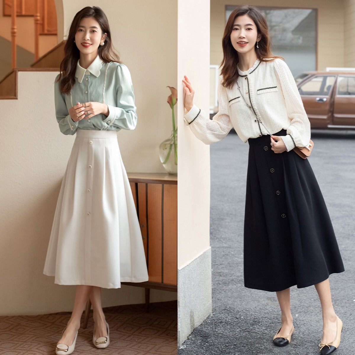 40岁穿衣搭配宽松牛仔裤女时尚,裙子裤子开春优雅时髦减龄好看