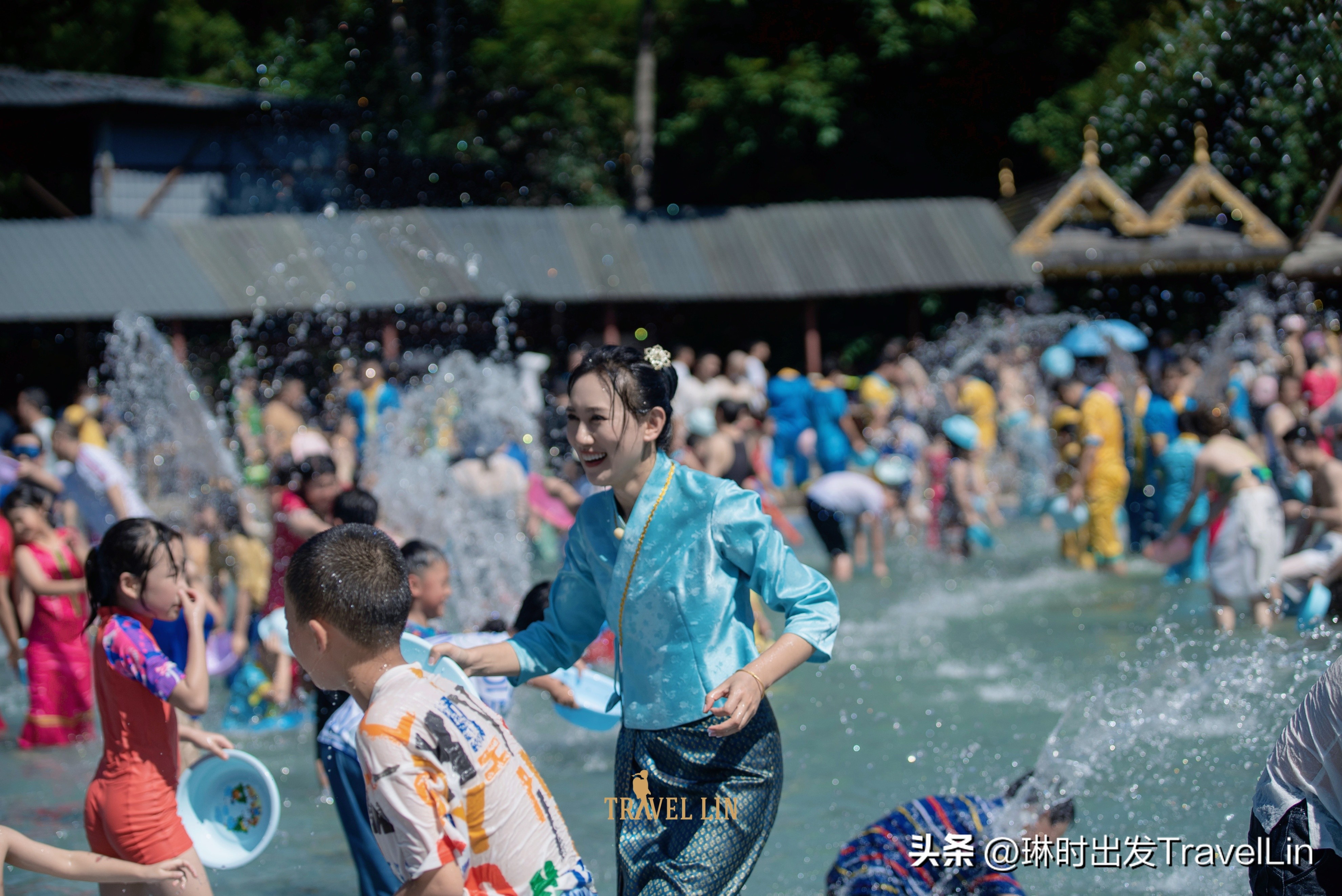 西双版纳泼水节旅游全攻略,西双版纳傣族园泼水节高清图片